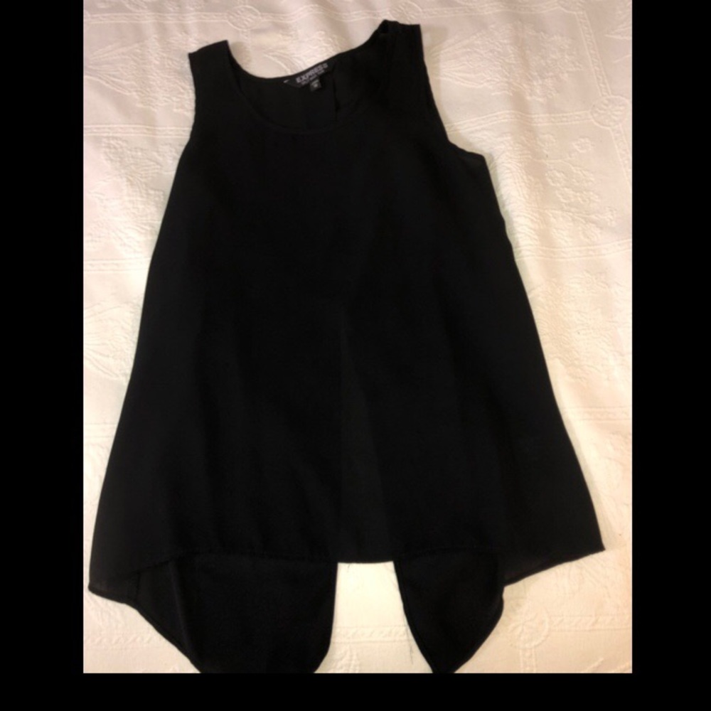 Black Express flowy tank top